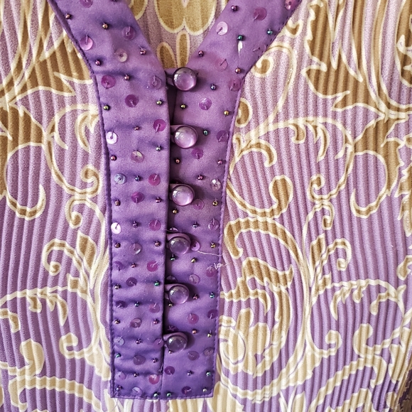 Dress Barn 1X Y2K Romantic Whimsigoth Fairy Grunge Boho Barocque Plisse Tunic - Picture 10 of 14